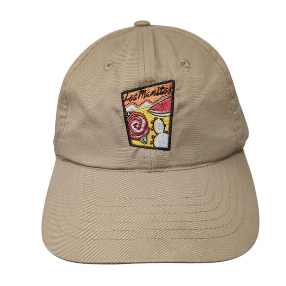 Las Manitas Austin TX Slideback Hat Tan One Size Adjustable Embroidered - Picture 1 of 8